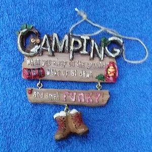 Camping Christmas ornament